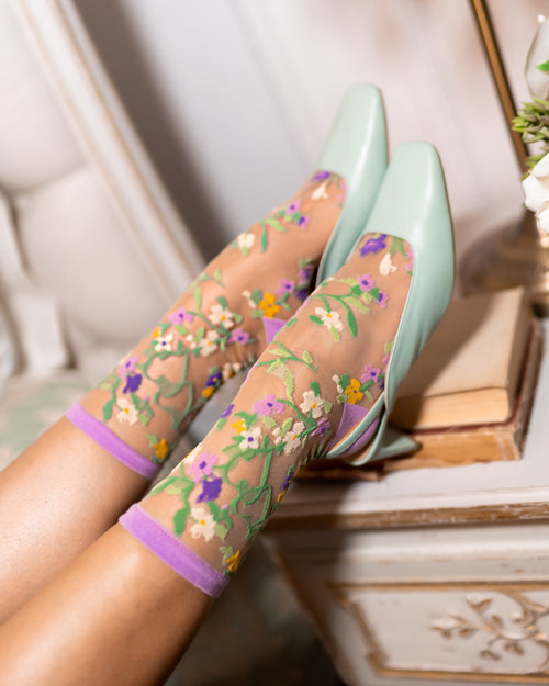 Sock Candy shark tank socks heart floral socks transparent socks wedding socks bridal socks